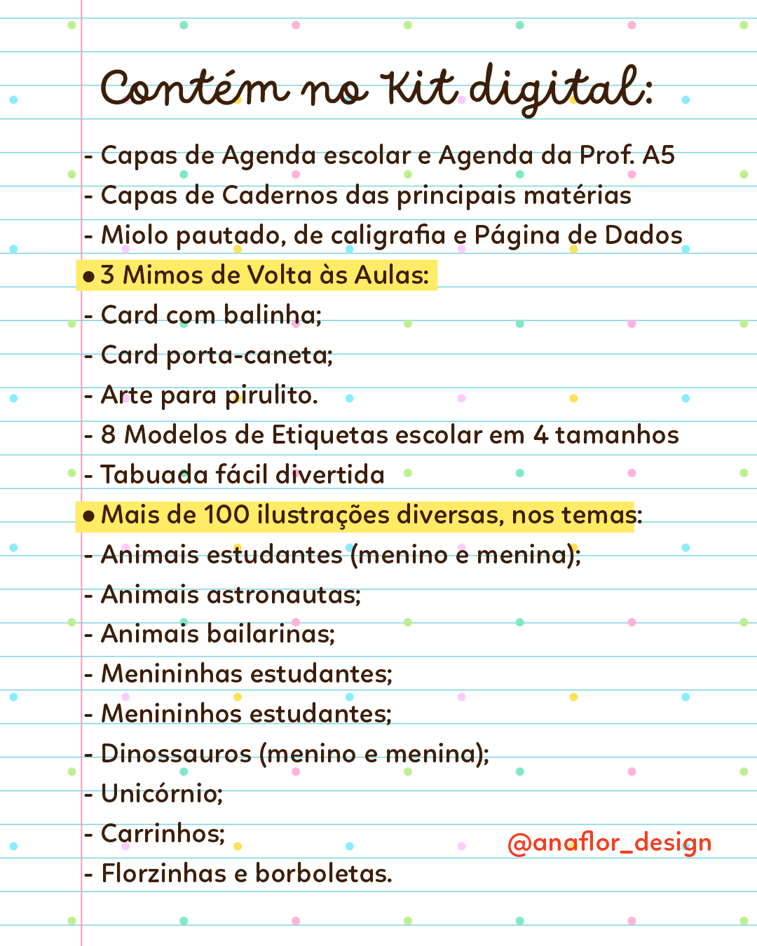 Volta às aulas - Caderno Tudo Sobre Mim (professor feito)