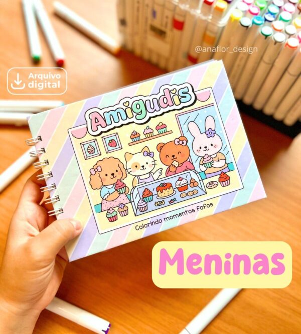 NOVO | AMIGUDIS MENINAS - Arquivos de Colorir