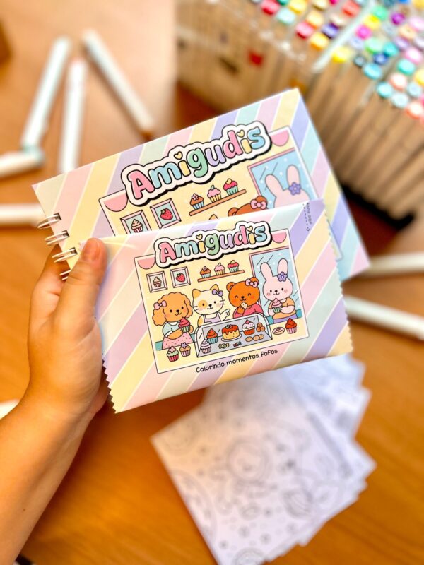 NOVO | AMIGUDIS MENINAS - Arquivos de Colorir - Imagem 2