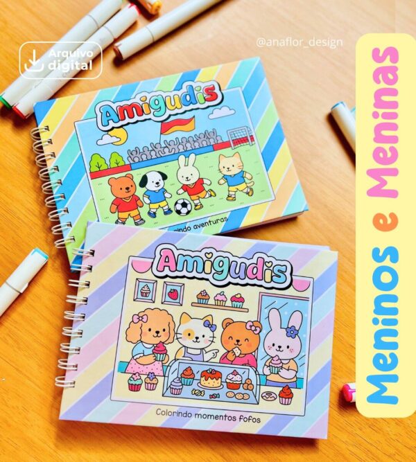 NOVO | AMIGUDIS COMPLETO - Arquivos de Colorir