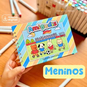 NOVO | AMIGUDIS MENINOS - Arquivos de Colorir